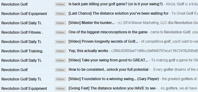golf content marketing
