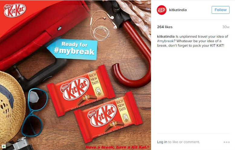 Kit Kat Instagram example